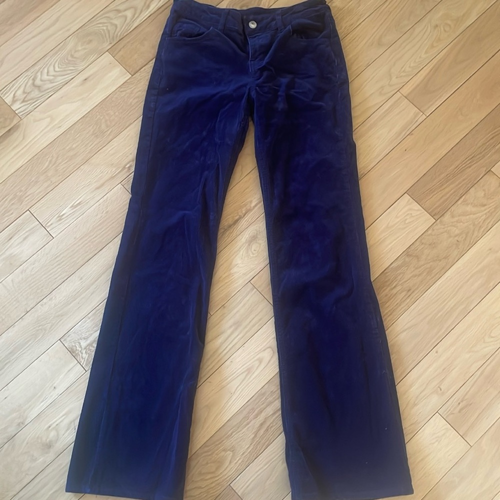 H&M Blue Corduroy Pants Size 4
